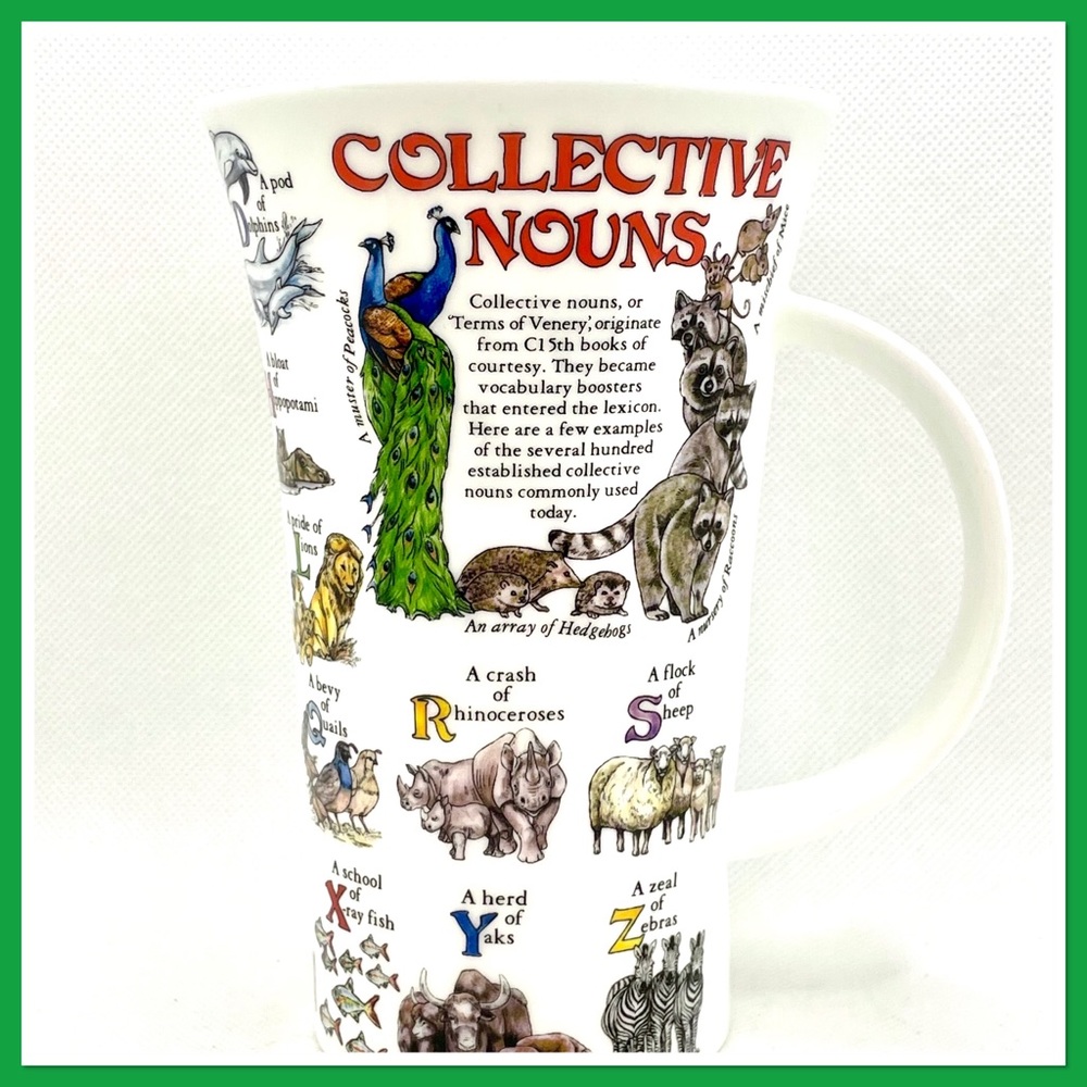 Dunoon Tall Mug Animal Collective Nouns